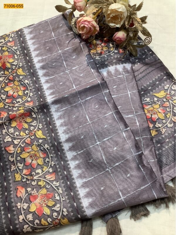 Butter Crape Silk Saree - Image 2