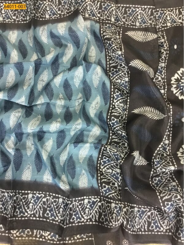 Bhagalpur Fancy Soft Silk Printed Saree - Image 3