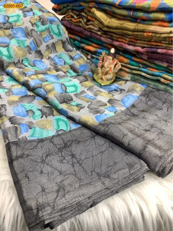 Printed Crape Silk Saree