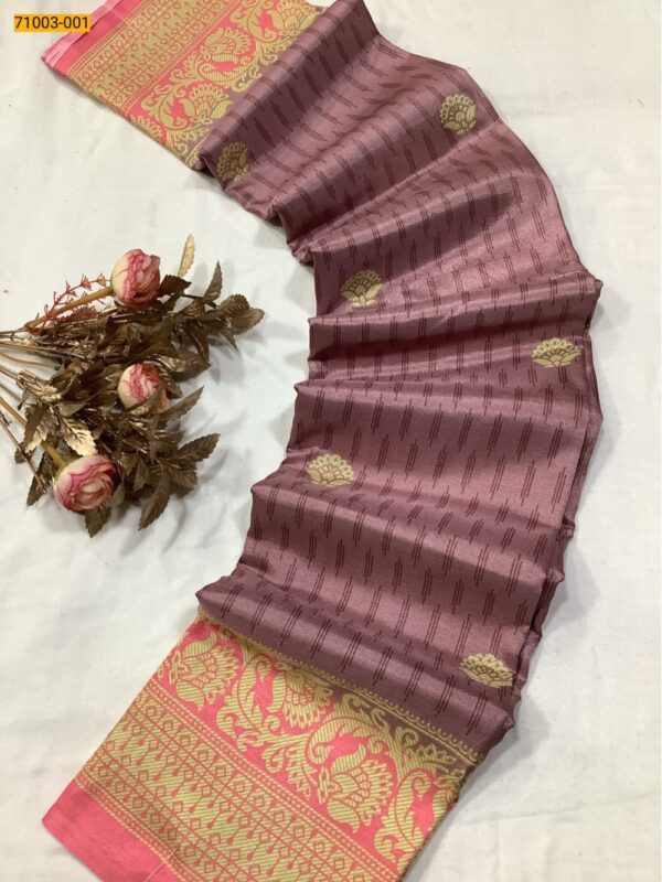 Butter Crape Silk Saree - Image 3