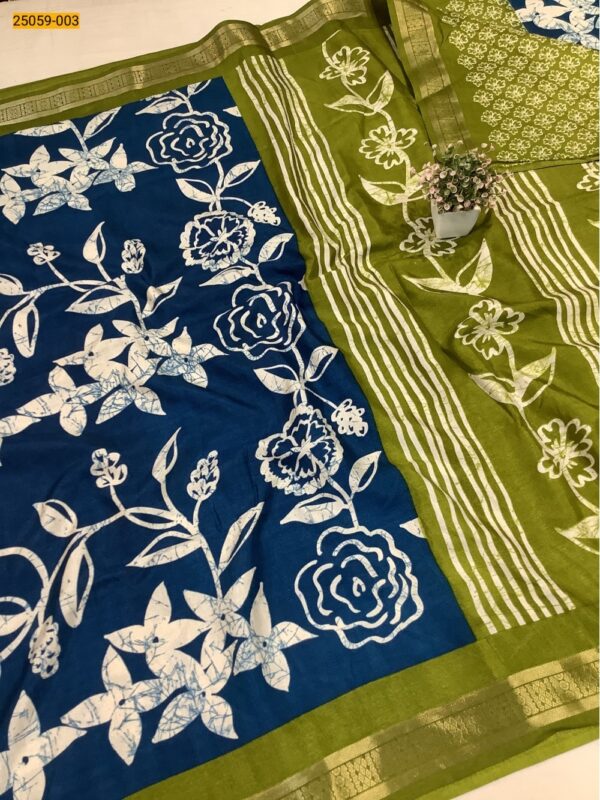 Chanderi Fancy Silk Saree